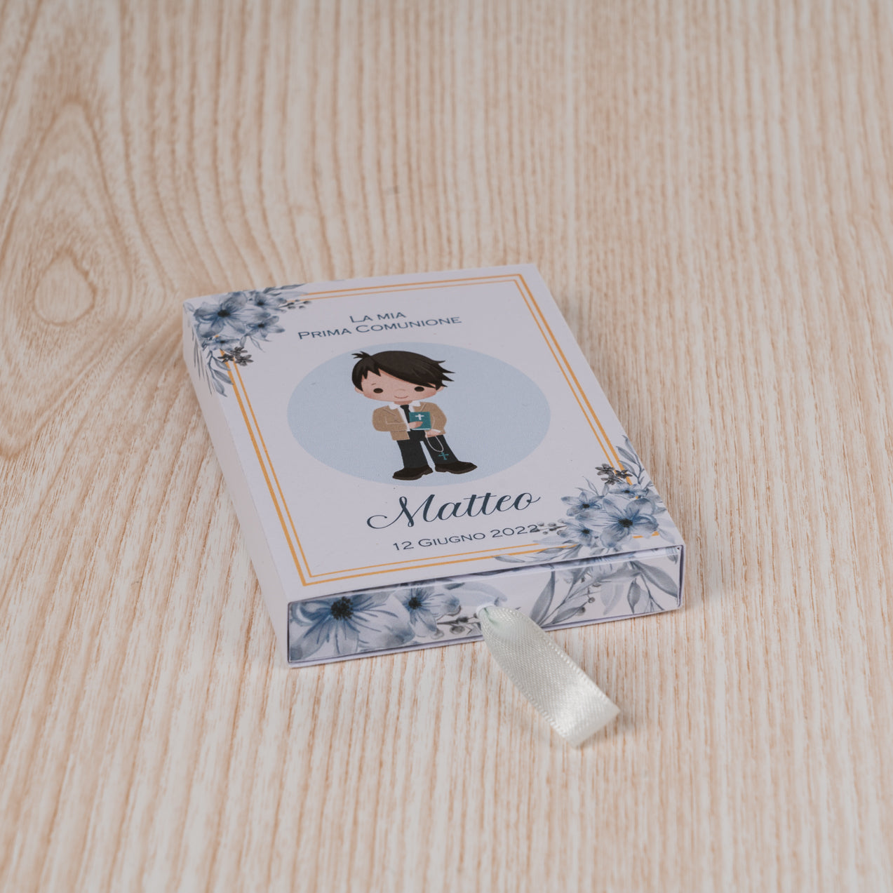 Scatolina porta confetti per comunione