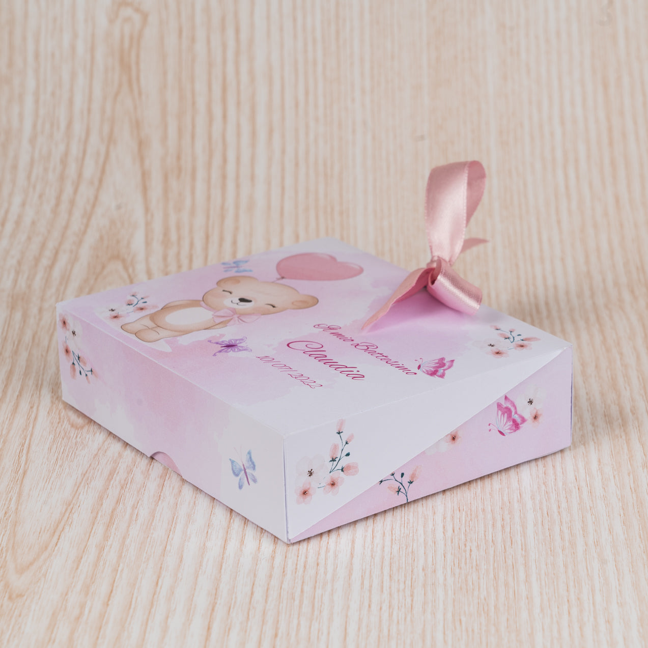 Scatolina porta confetti per battesimo