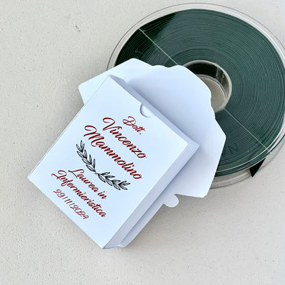 Scatolina Porta Confetti Laurea Infermieristica / Medicina | Bomboniera Laurea Personalizzata con Nome e Corso | 5 Confetti | Made in Italy