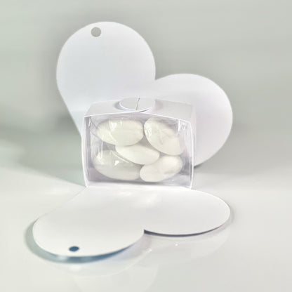 Scatolina Cuore Mappa del Mondo – Bomboniera Viaggio Personalizzata Perfetta per Matrimonio, Anniversario, Wedding Travel Theme