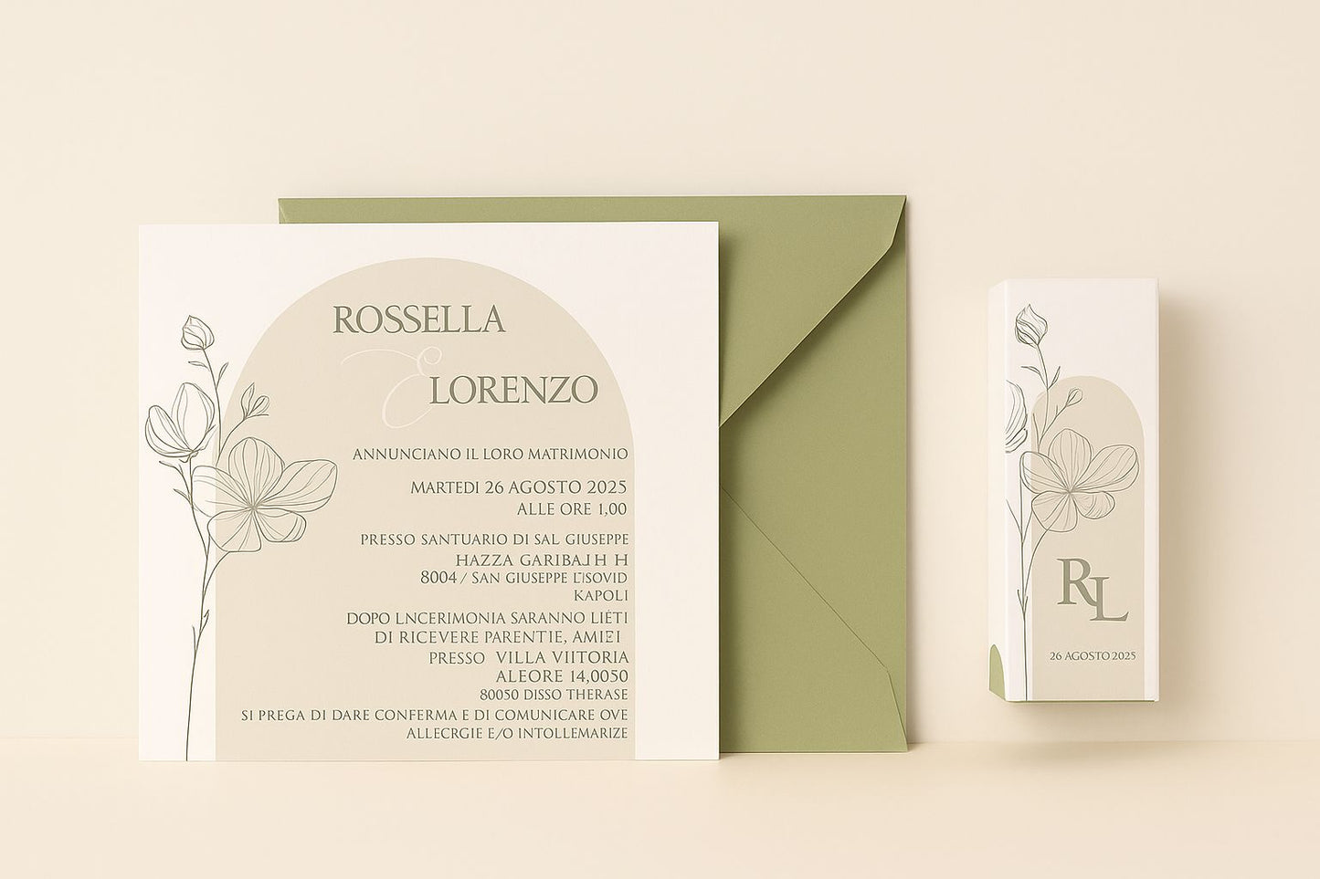 Scatolina porta confetti Matrimonio dal kit