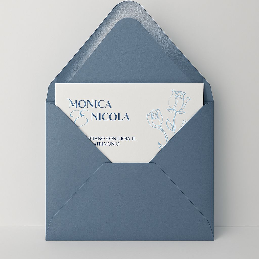 Kit composto da Scatolina piu Invito per Matrimonio