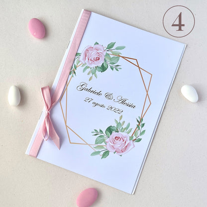 Libretto messa matrimonio personalizzato | Programma cerimonia nozze | Wedding mass booklet handmade in Italy