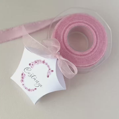 Scatolina porta confetti con iniziale floreale | Bomboniera personalizzata per nascita o battesimo bimbo e bimba | Handmade in Italy